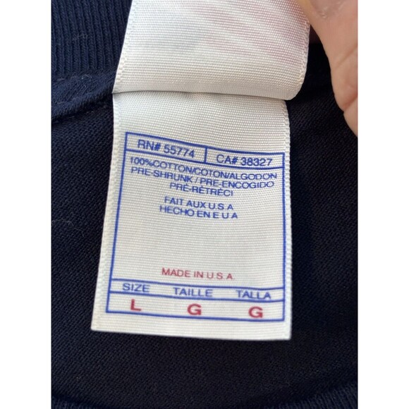 God Bless Union People Shirt Mens Large Double Sided Eagle Flag USA Vintage - Picture 4 of 5